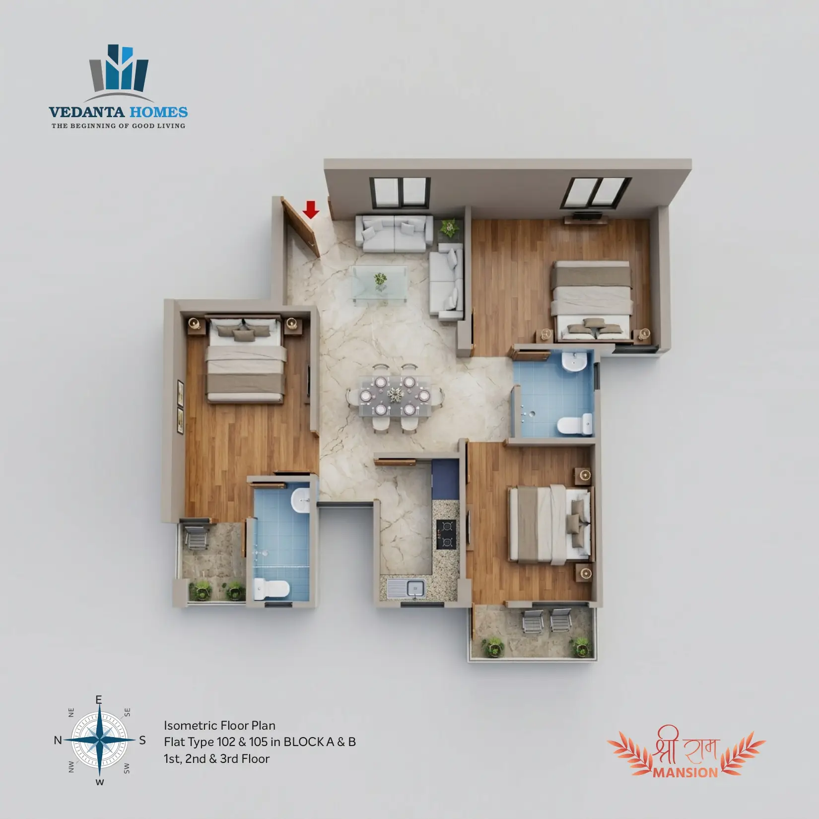 Block B Floor Plan